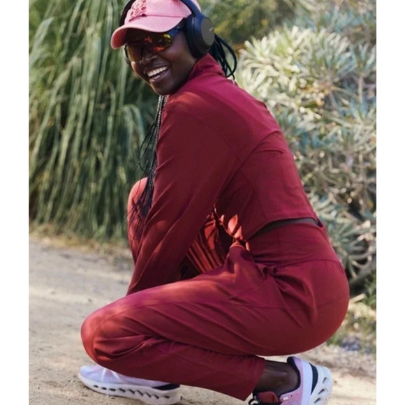 (S) NWOT $108 Free People‎ Never Better Structured Zip-Up Jacket Crimson - Picture 3 of 10